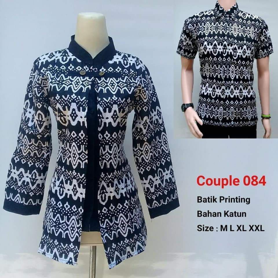 CPO59 baju couple batik pekalongan kemejabatik tunik gamis grosir