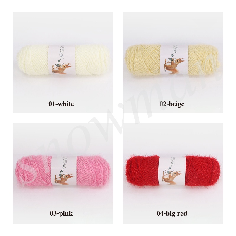 benang wol tupai kasmir halus benang rajutan wol untuk membuat topi syal sweater 4 ply 75 g