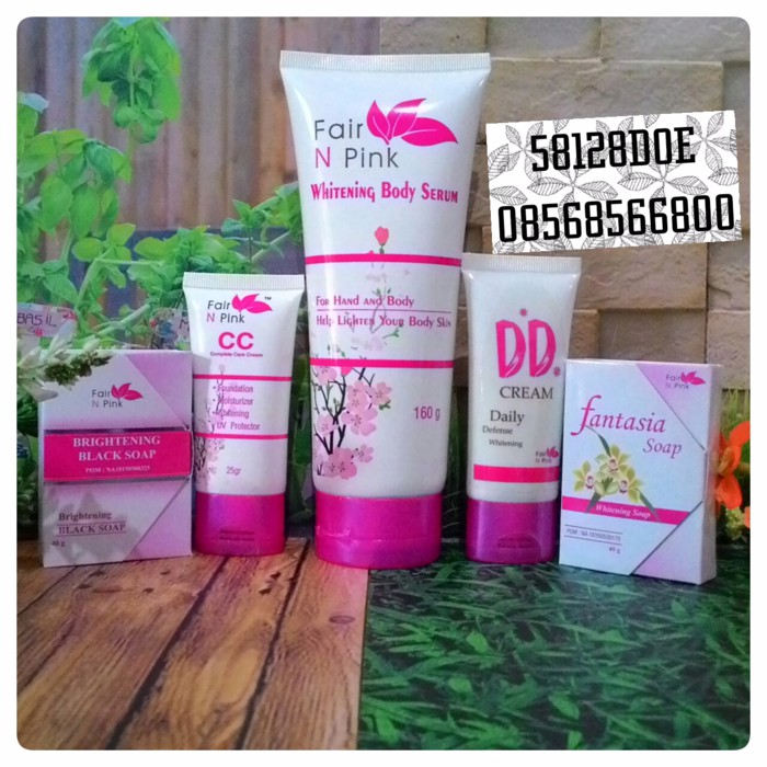 HOT SALE - PAKET PERAWATAN WAJAH LENGKAP FAIR N PINK PLUS DD CREAM KRIM KULIT WANITA