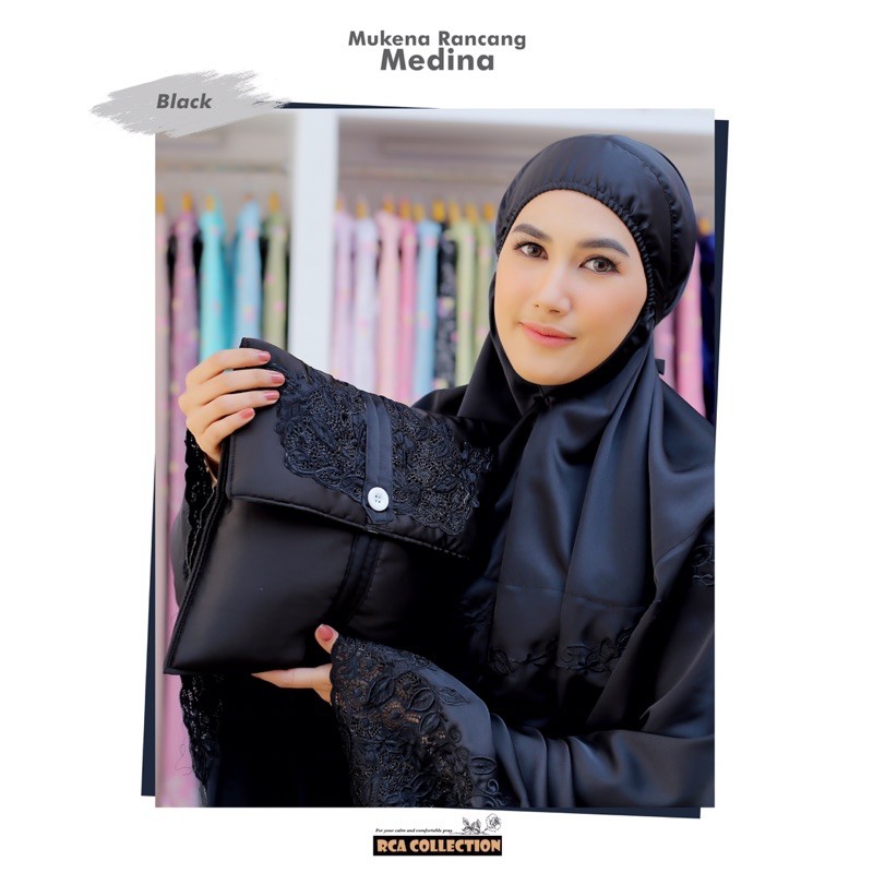 MUKENA RCA COLLECTION Kerancang PREMIUM MEDINA Mukenah Dewasa Travel Perlengkapan Sholat Nyaman Adem
