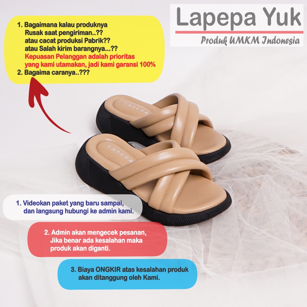 LAPEPA YUK - Sandal Platform Anak Perempuan Usia 2 sampai 10 Tahun NADHIRA KIDS ALL COLOR Sendal Anak cewek Wedges Wanita Empuk Model Silang Warna Hitam Strap adek kakak cewe Slop Usia Umur 3 4 5 6 7 8 9 thn Tahun Premium Ori Original Mall Official Store