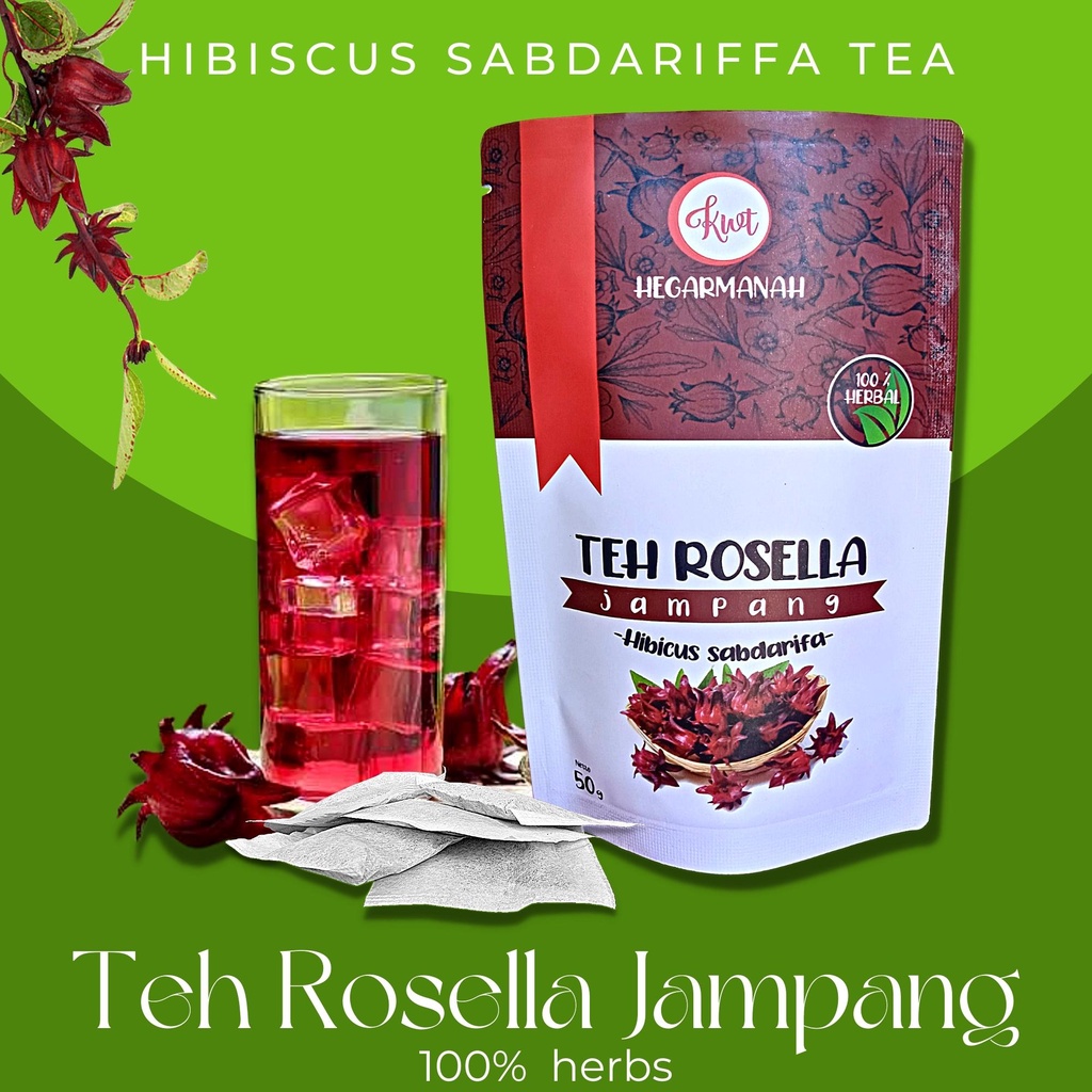 

Teh Rosella Merah / Red Rosella / Teh Celup Bunga Rosella Isi 20 Sachet