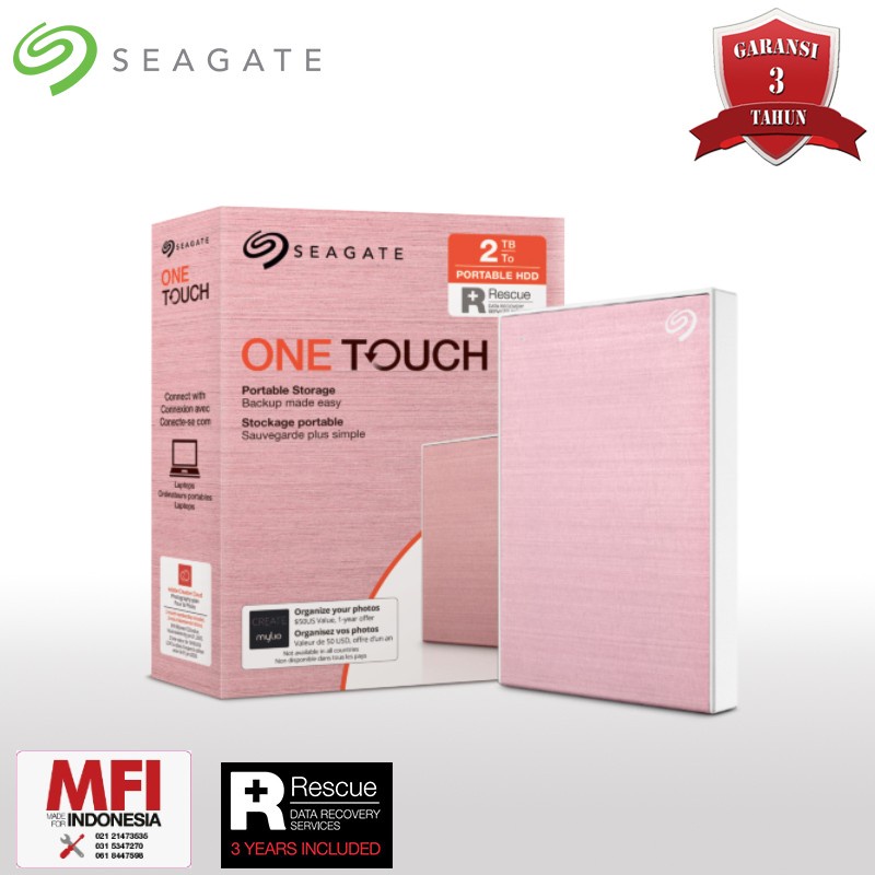 Seagate One Touch HDD Hardisk Eksternal 2 TB 2TB USB 3.2 Pengganti Seagate Backup Plus