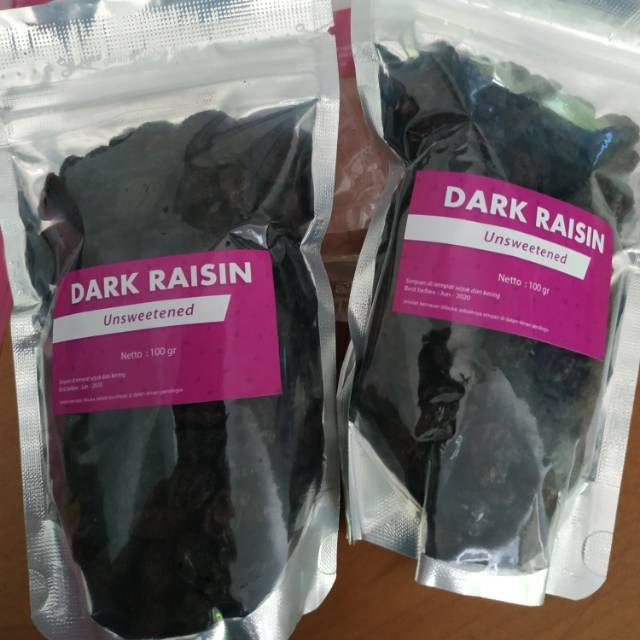 

ORGANIK DARK RAISIN / KISMIS HITAM ORGANIK Kering Tanpa biji