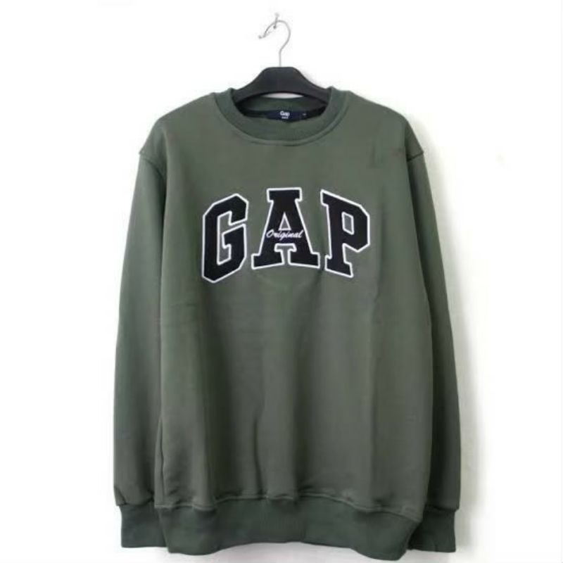 SWEATER CREWNECK GAP BORDIR/ CREWNECK GAP BORDIR/SWEATER OBLONG GAP BORDIR/ PRIA/WANITA/TERMURAH/COD