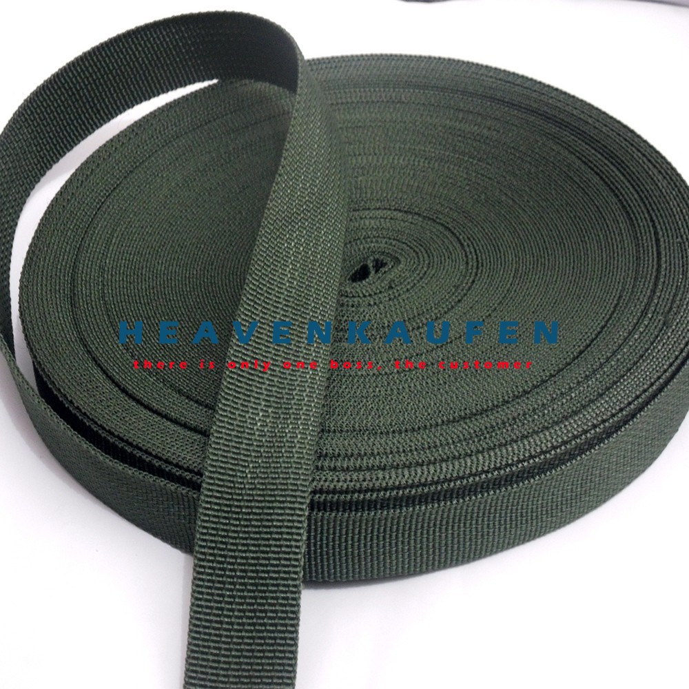 Tali Webbing Hijau Army 2,5 cm Meteran/Rol