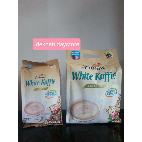 luwak white coffee less sugar 20 sachet