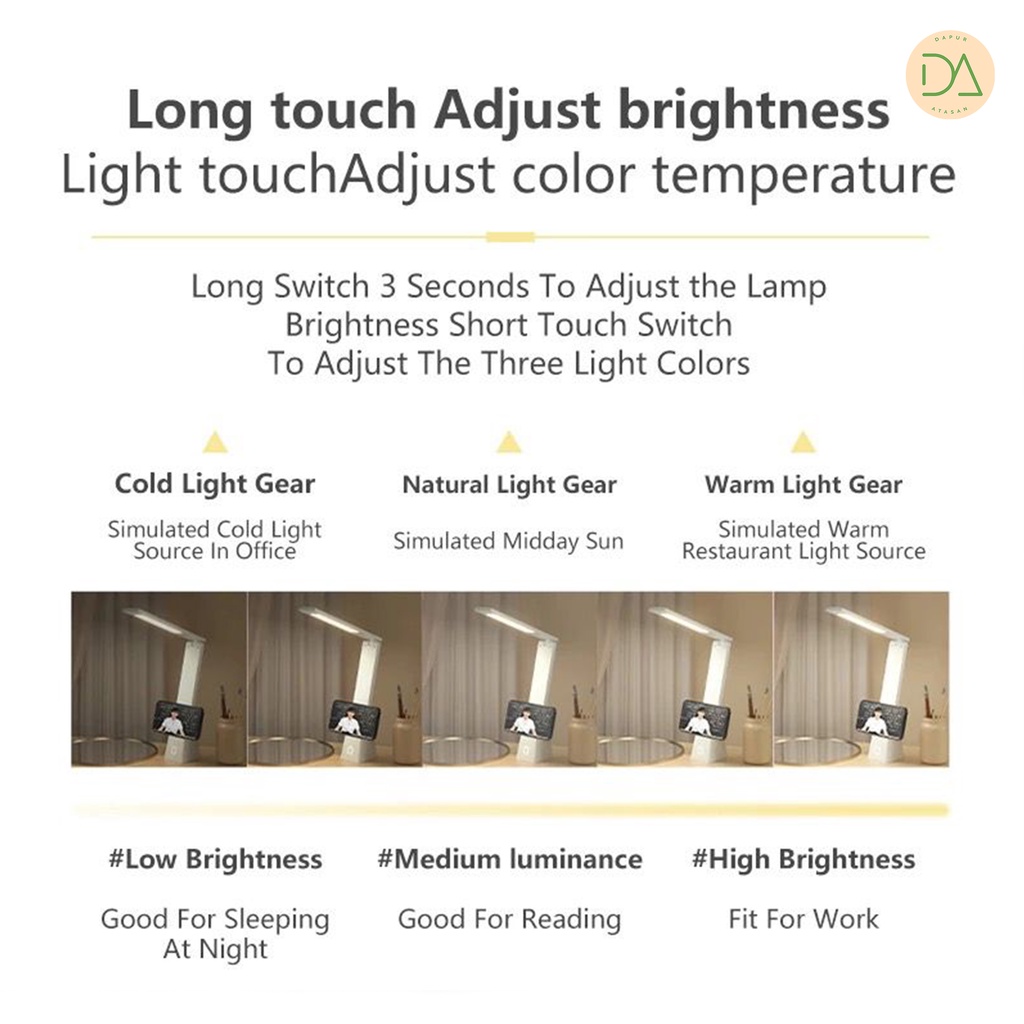Eye Friendly Led Desk Lamp Lampu Meja Led