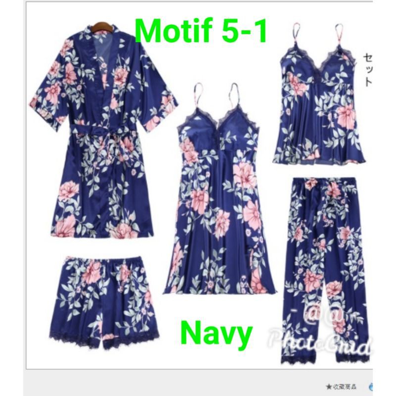 baju tidur 5 in 1/seserahan/baju tidur set-5