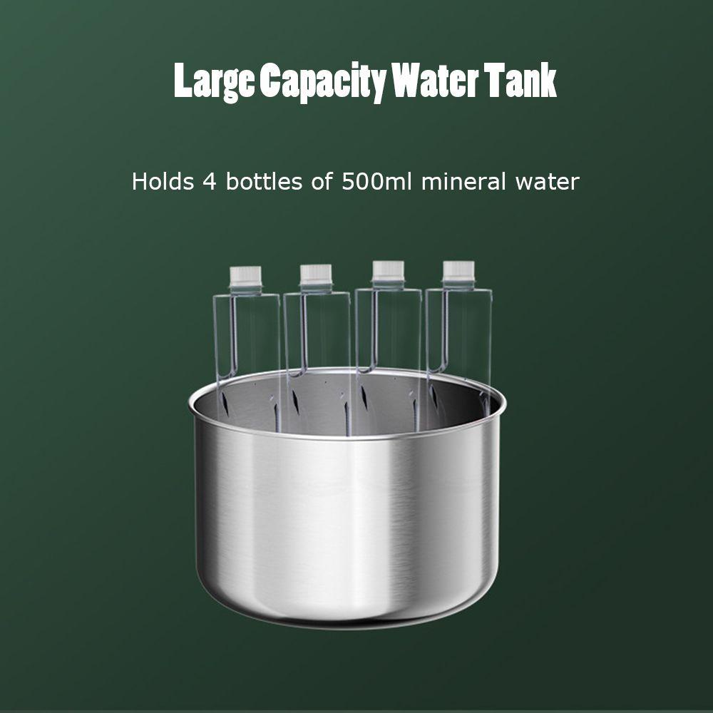 Solighter Pet Water Dispenser Sirkulasi Otomatis Cerdas Stainless steel Mangkuk Minum Senyap