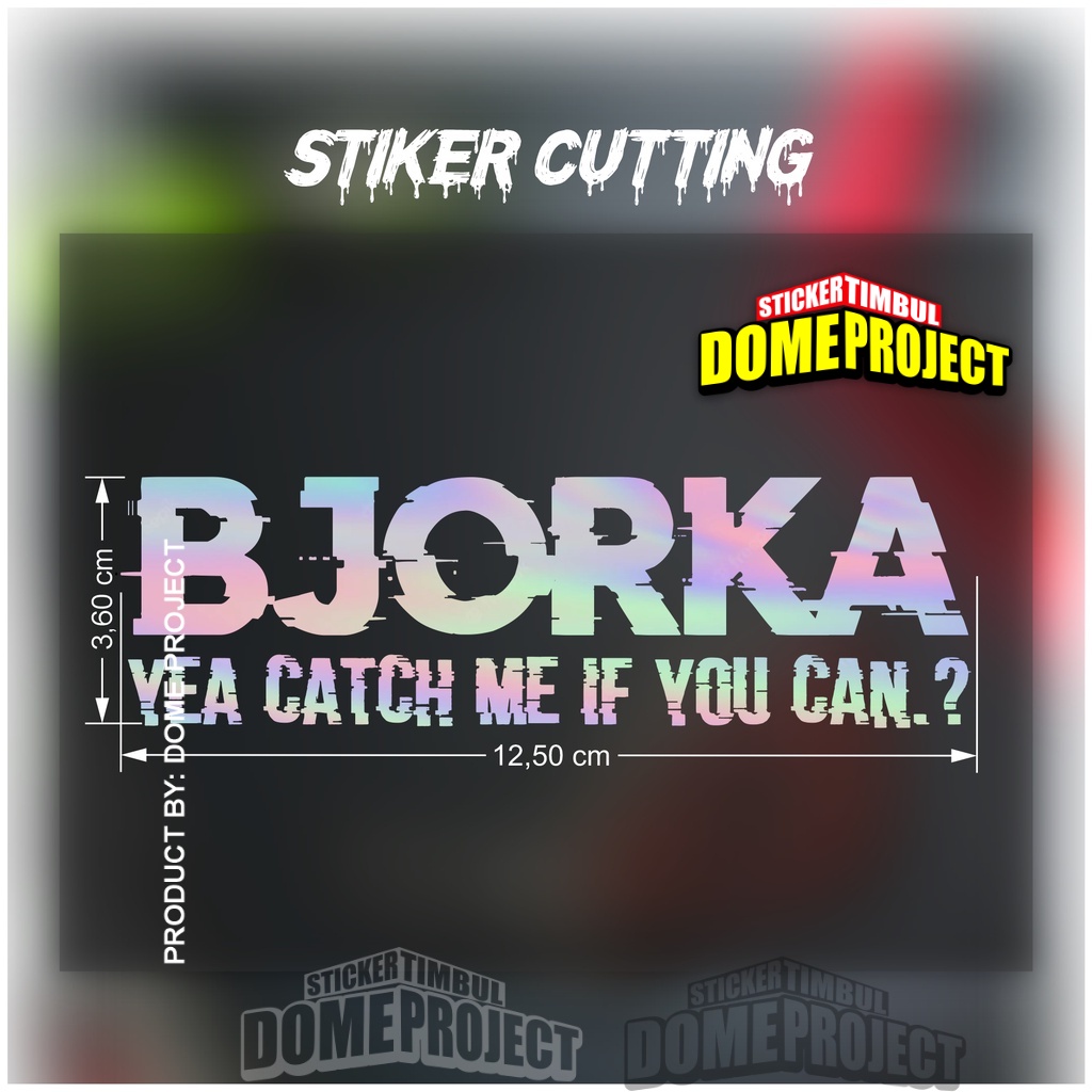 STIKER CUTTING BJORKA IF YOU CAN HOLOGRAM