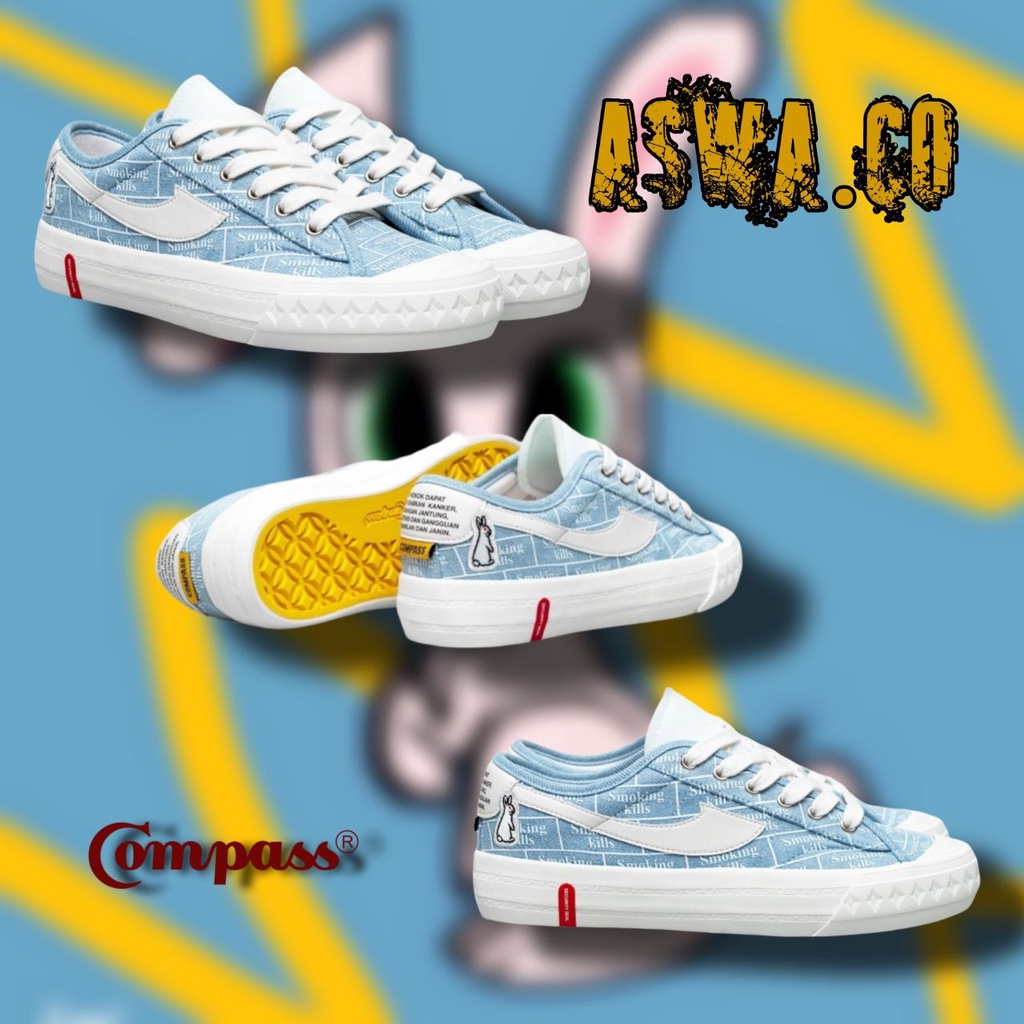Sepatu Compass Retrograde Low "Smoking Kils®" / Sepatu Compass x Faxxing Rabbit