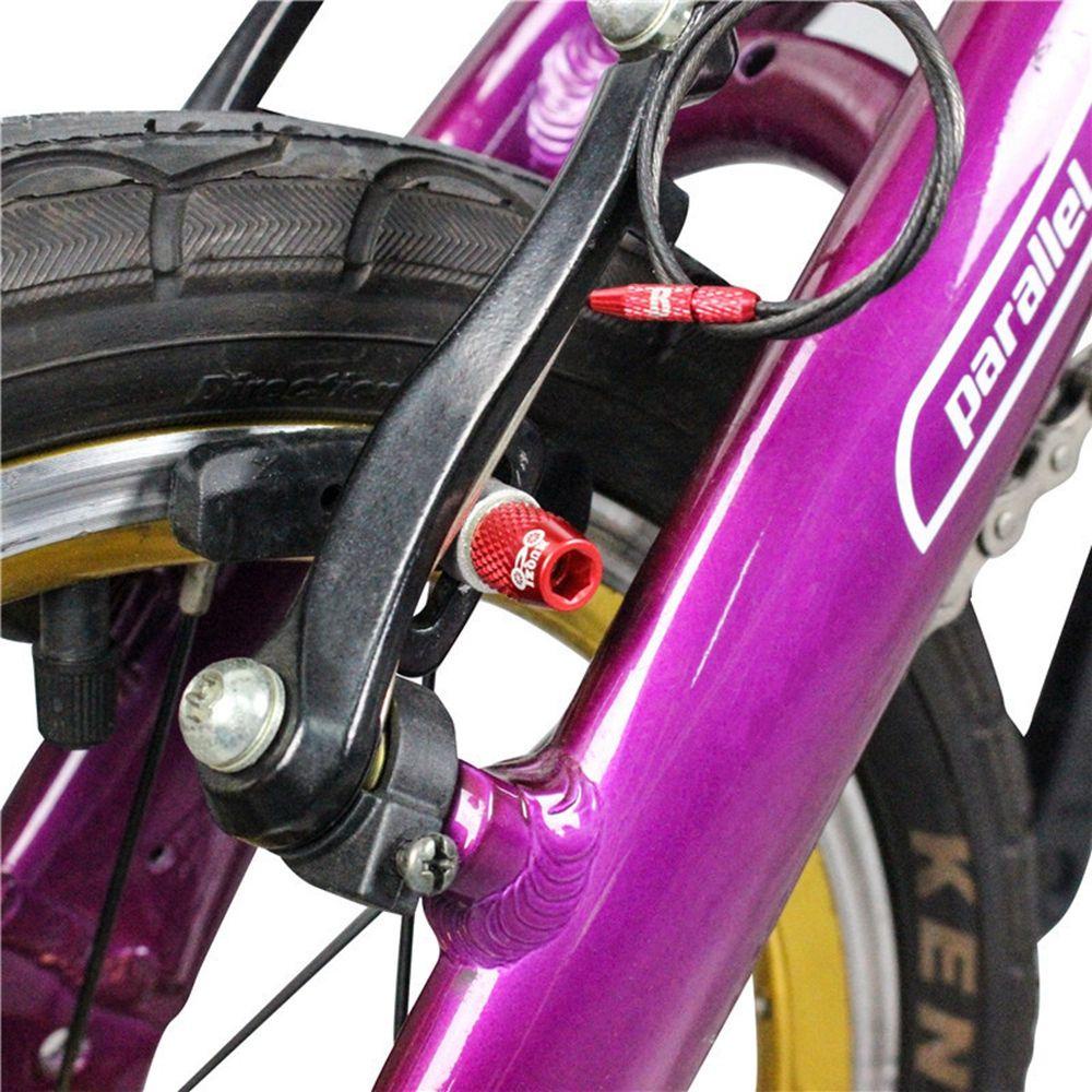 R-FLOWER 4pcs Blok Rem Sekrup Bahan Aluminium Alloy Untuk MTB Road Block Fixing Nut V-Brake Blocks Nut