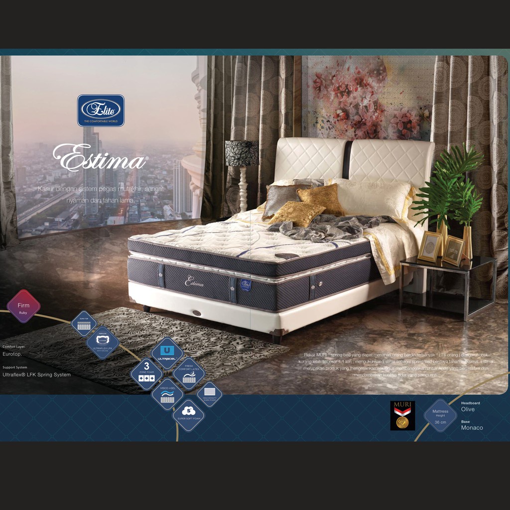Springbed Elite Estima Free Bantal + MP