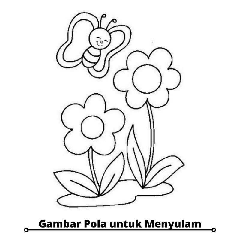 [Tambahan] Gambar Pola  untuk Menyulam -Flowers Edition-