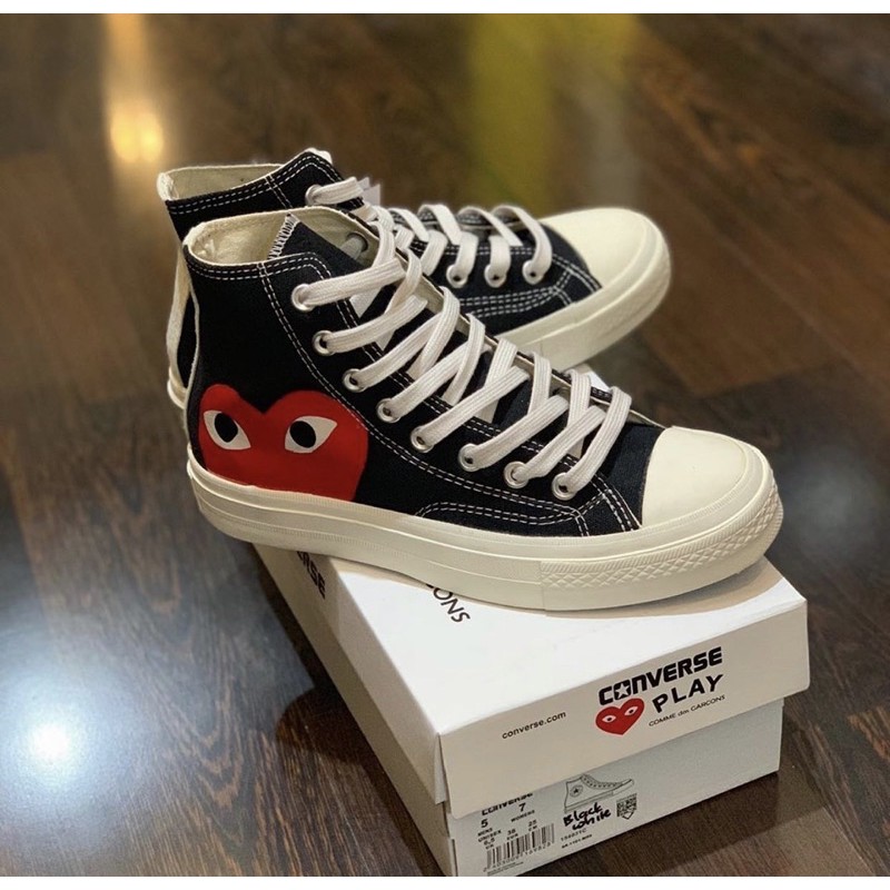 black high top converse cdg
