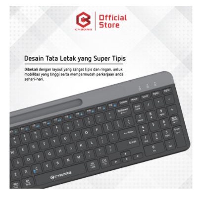 Keyboard Cyborg wired usb 2.0 membrane multimedia slim fullsize 100 keys for office gaming k-180 k180