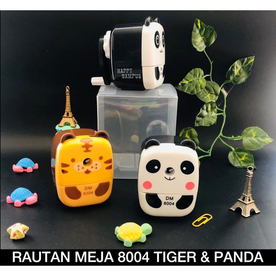 

SERUTAN PENSIL MEJA RAUTAN MEJA MODEL TIGER DAN PANDA KARAKTER KARTUN MURAH