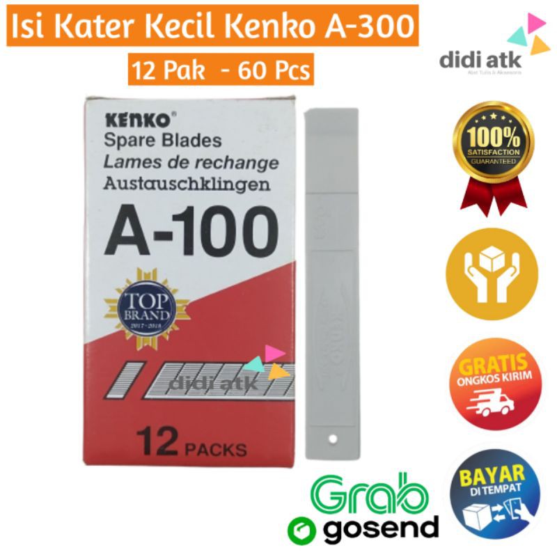 

Isi Cutter Kenko A-100 12 Pak 60 Pcs Isi Kater Kecil