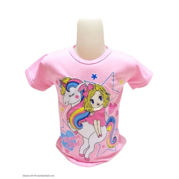PAKAIAN KAOS Anak Perempuan Pony Gilrs cute 1-10 Tahun