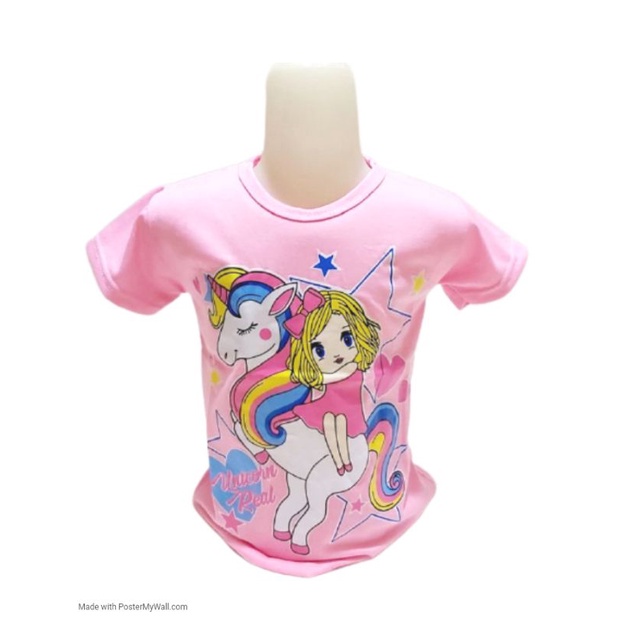 PAKAIAN KAOS Anak Perempuan Pony Gilrs cute 1-10 Tahun