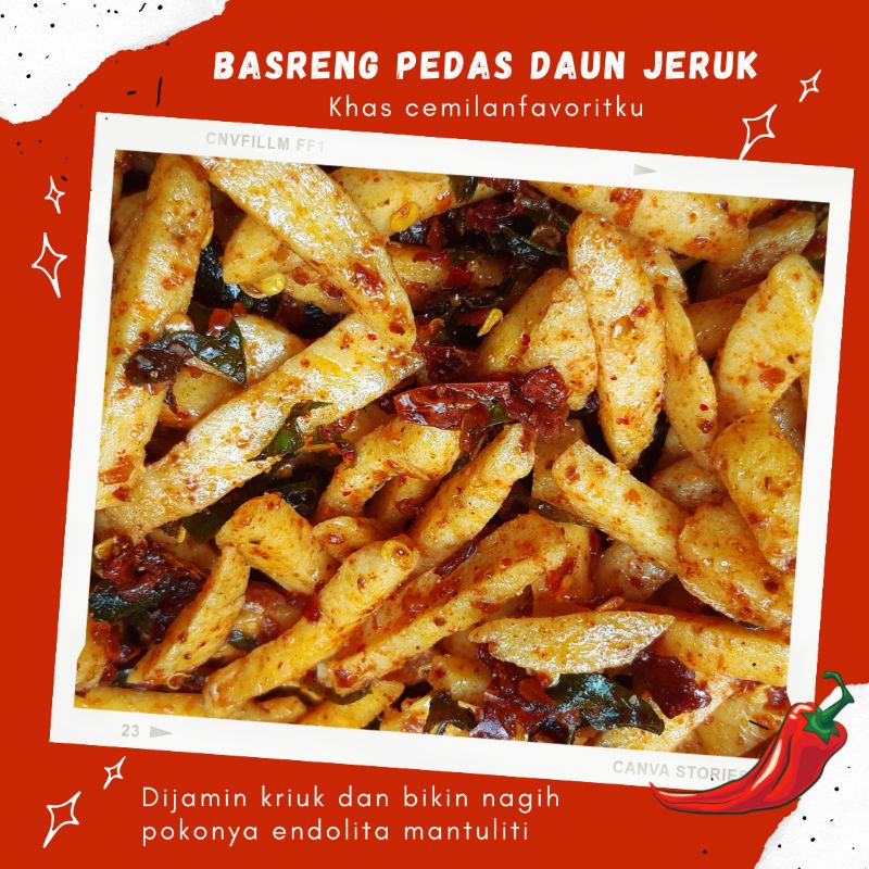

BASRENG Daun Jeruk Pedas Murah 250 gr bikin Nagih
