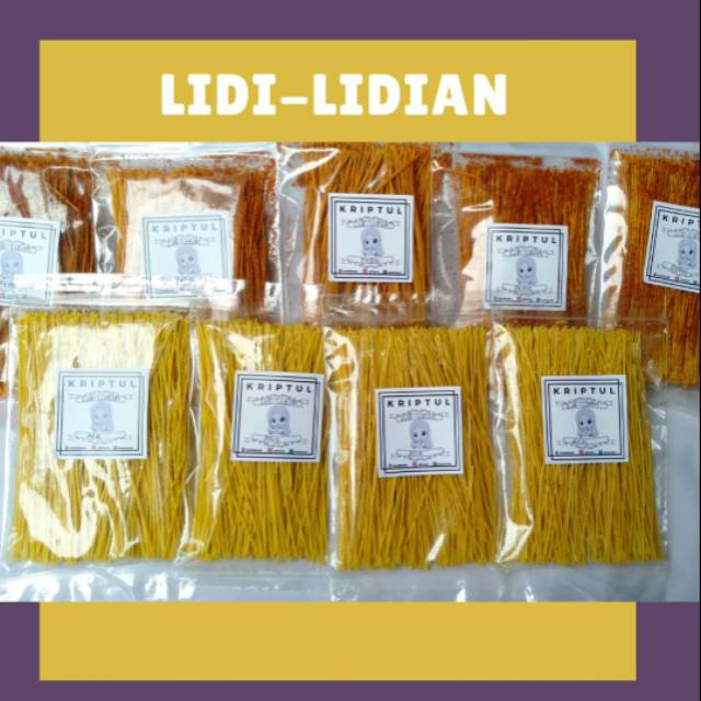 

Mie lidi, Mie lidi manis, mie lidi si umang, Lidi lidian, Stick lidi,Jajanan Jadul, Cemilan Ringan