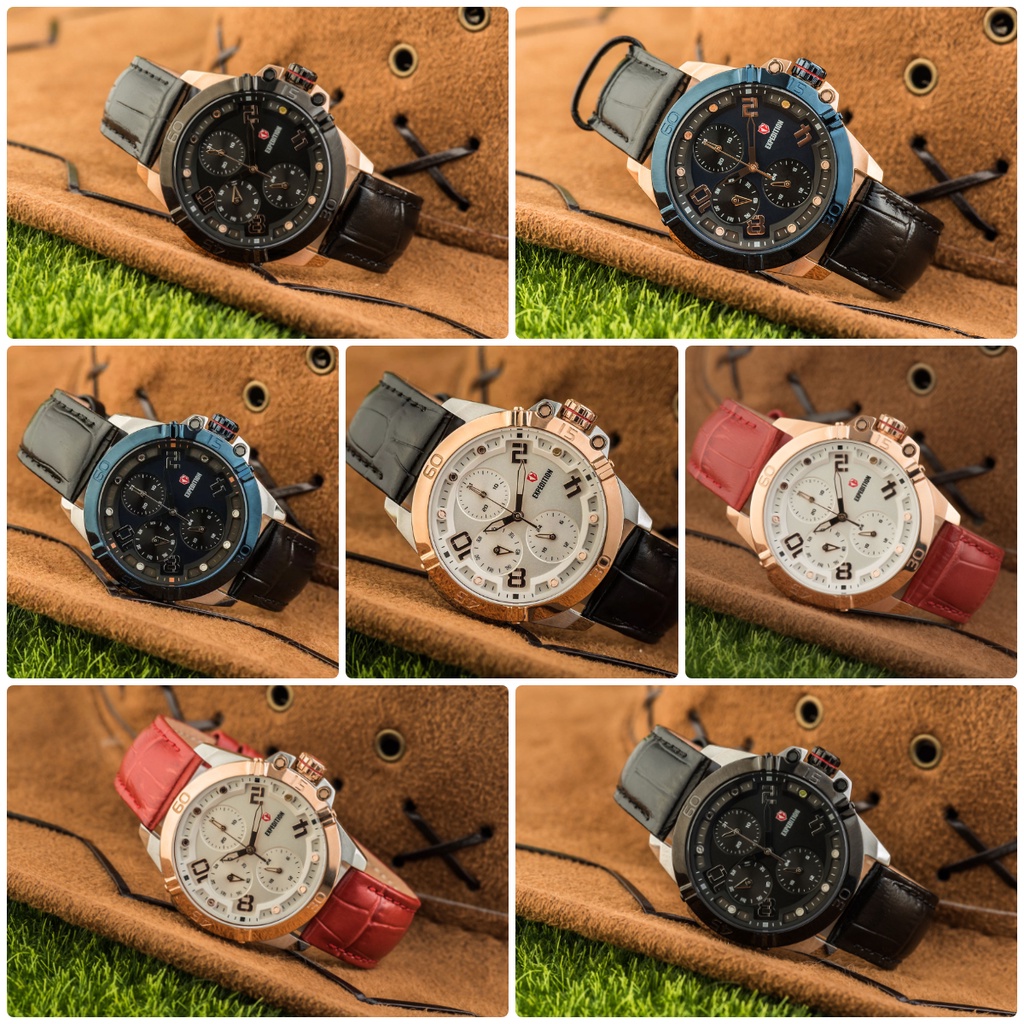 Jam Tangan Wanita Expedition E6763 E 6763 BF Sport Leather Original Garansi Resmi 1 Tahun