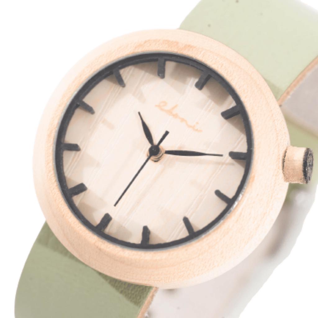 Eboni Jam Tangan Kayu Mini Maple 2.0's - Sage Green