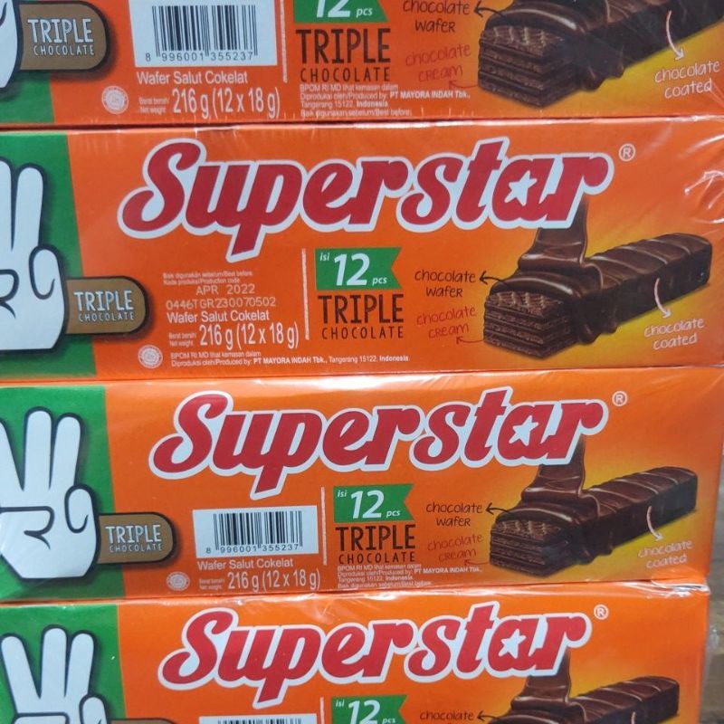 

WAFER SUPERSTAR PANJANG ISI 12 PCS