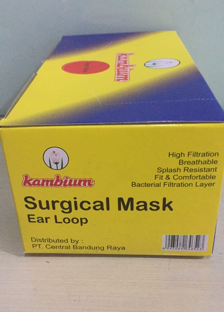 Masker Earloop Kambium 3Ply 50pcs