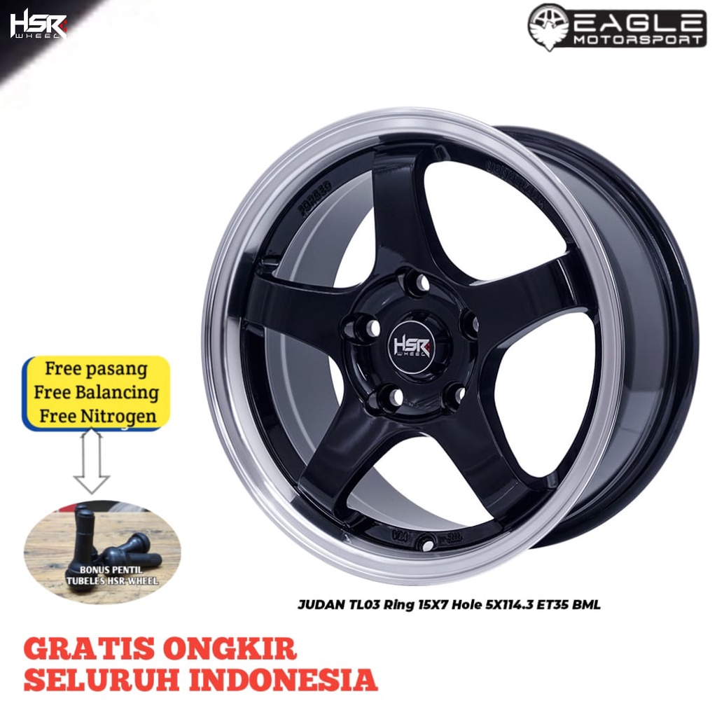 Velg R15 Pelek Mobil Innova Xpander Terios Rush ORIGINAL HSR JUDAN Ring 15