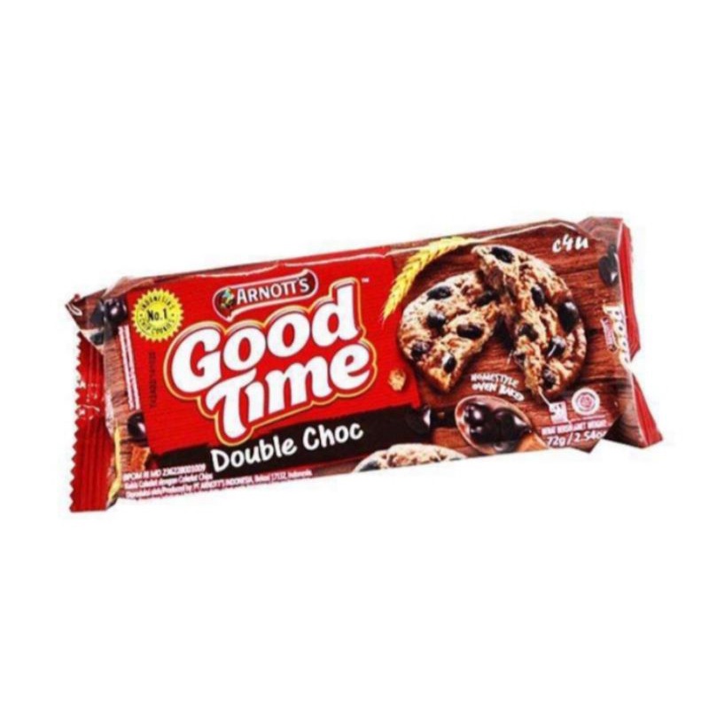 

good time cokies double choco 72 g