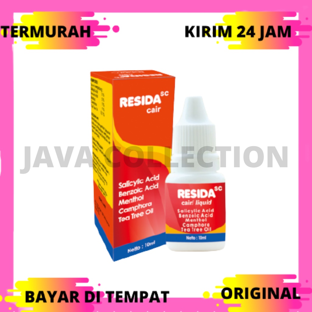 RESIDA CAIR 10ml SEBAGAI PENGGANTI KALPANAK kalpanax CAIR ORIGINAL OBAT KULIT PANU KADAS KURAP KUDIS DAN PANU RESIDA SC