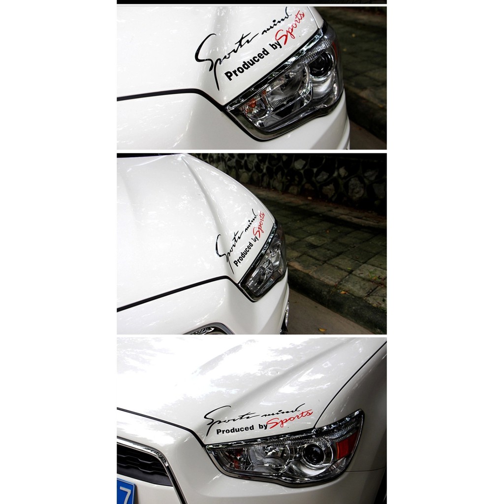 Stiker Sportsmind Sportmind Honda Mugen Pintu Kap Mesin Mobil Sticker