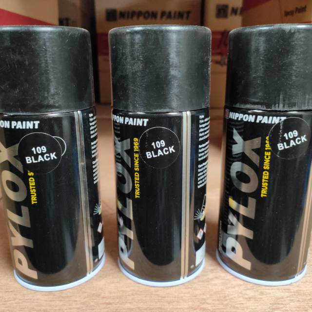 

CAT PYLOX PILOX HITAM KILAP BLACK 109 300CC NIPPON PAINT