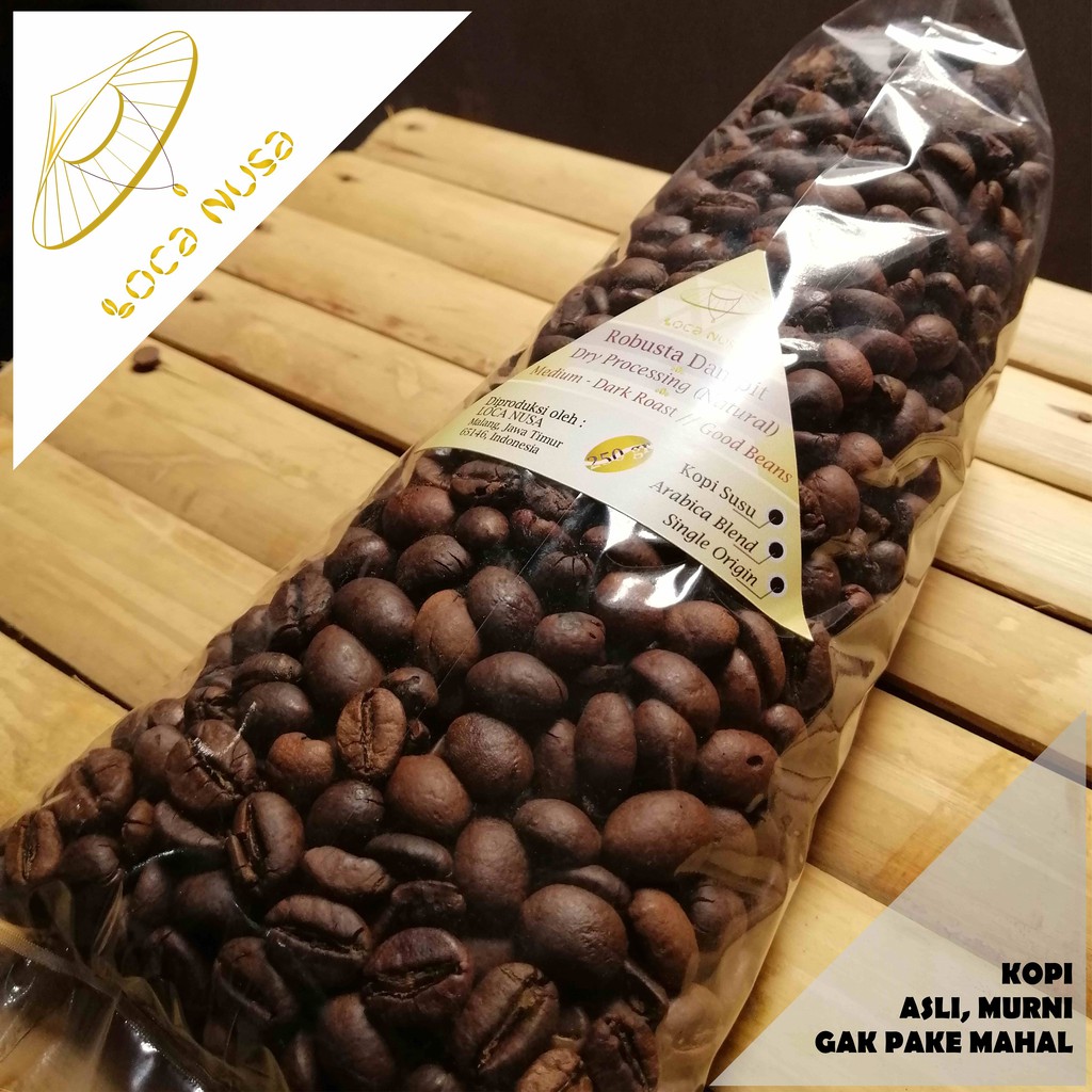 

Loca Nusa Roast Bean Robusta Dampit 250 gr