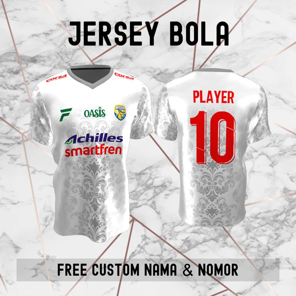 Jersey Batik Bogor FC Klub Bola Baju Kaos Custom Nama dan Nomor Punggung - 1103