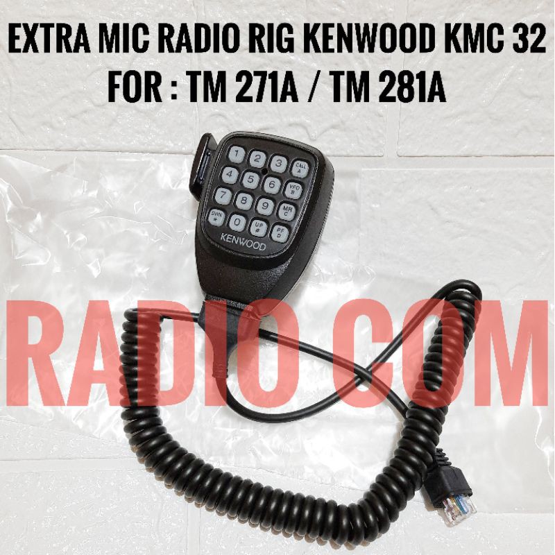 JUAL EXTRA MIC RADIO RIG KENWOOD TM 281 / TM 271A - KENWOOD KMC 32 KENWOOD TM 281A TM-281A ORI