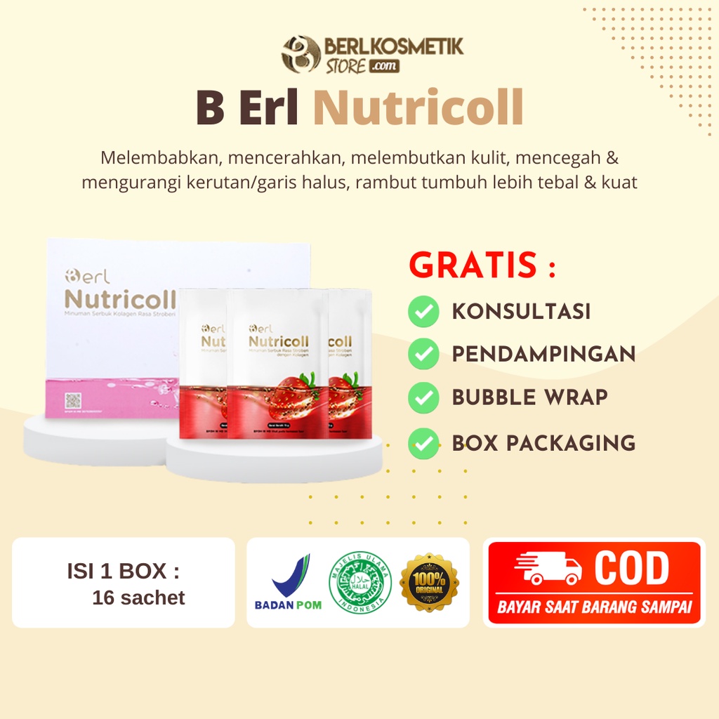 

B Erl Nutricoll Collagen Drink Minuman Kolagen Pemutih Badan Berl Cosmetics