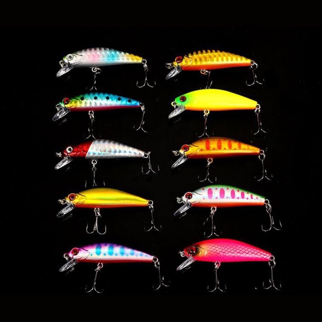 58mm/6g New Sinking Minnow Umpan Pancing Swimbait Fishing Lure Bass Wobbler Ikan Kecil Kail Memancing Kait FEFARM