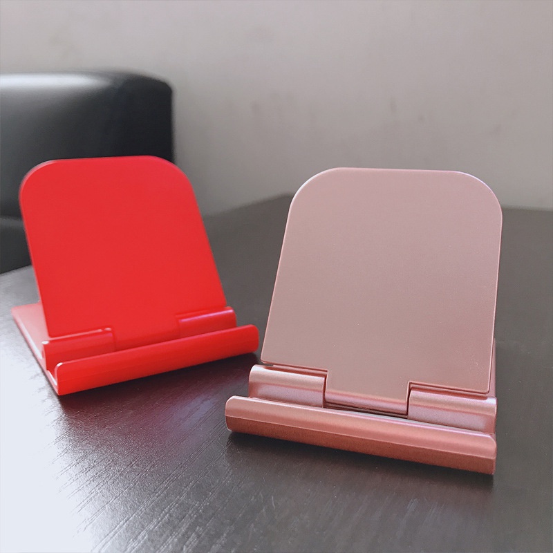 Stand Holder Lipat Portable Bentuk Persegi Bahan Plastik Untuk Handphone