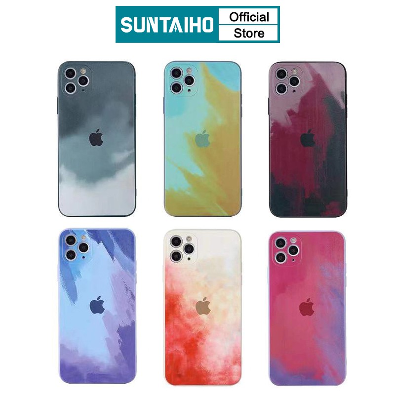 SUNTAIHO Soft Case Silikon Motif Kamuflase Untuk Iphone 12