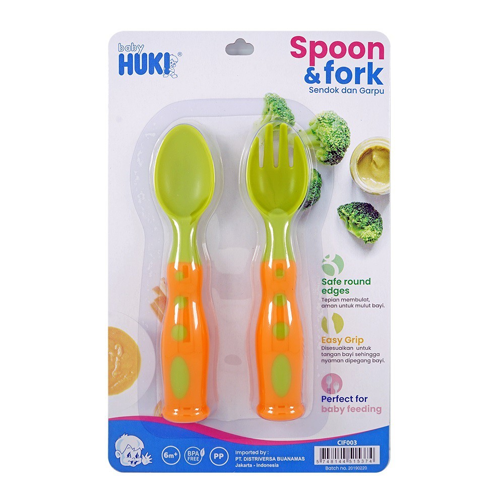 Huki Spoon And Fork Set - Sendok &amp; Garpu Peralatan Makan