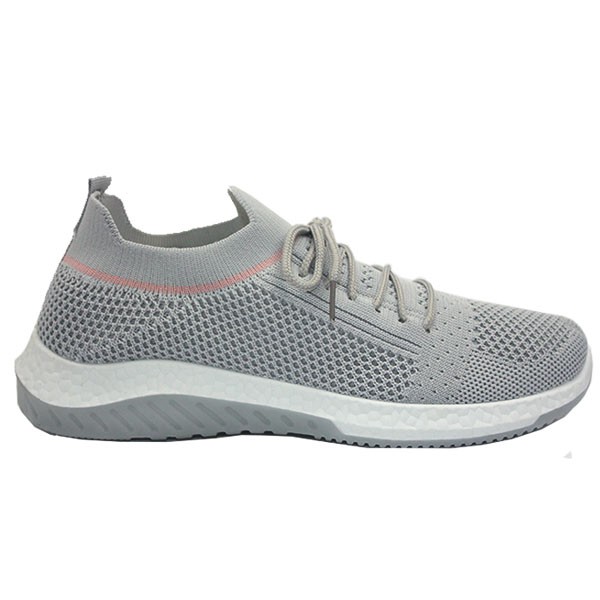 Klensia Sport Shoes Sepatu Sneakers Wanita Bertali Abu 689-009- Grey-2