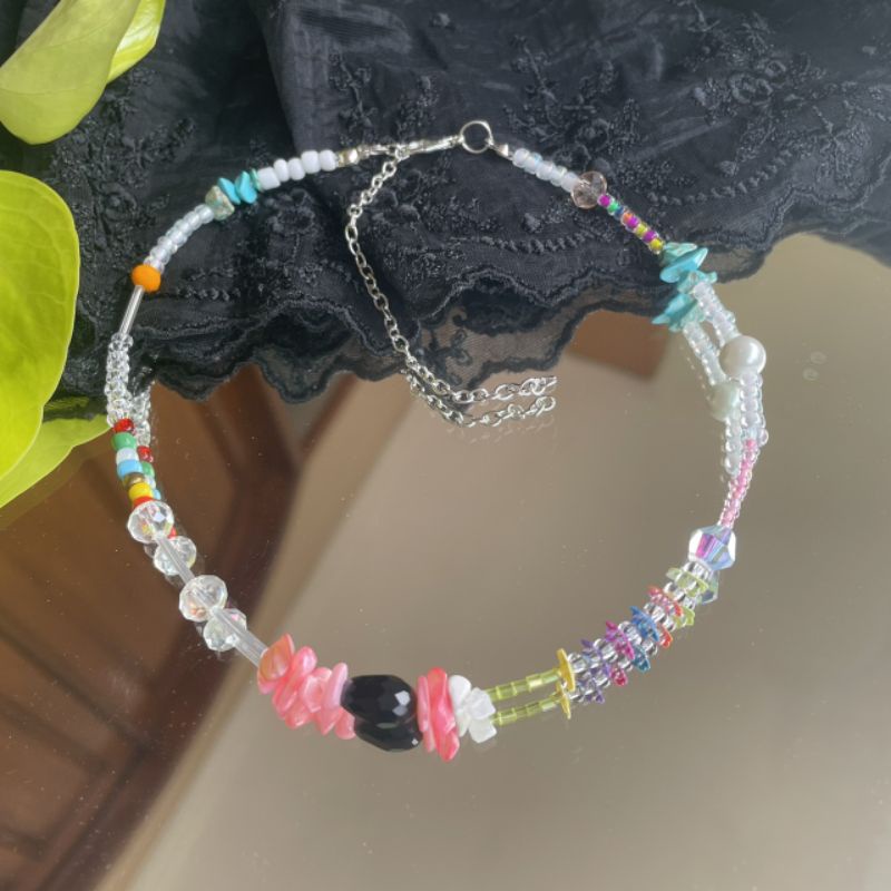 Amber kalung beads