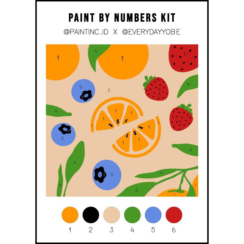 

Cuci Gudang Paint By Numbers Kit: Paintinc Id X Everydayyobe|Painting Kit|Hampers - Dengan Kuas