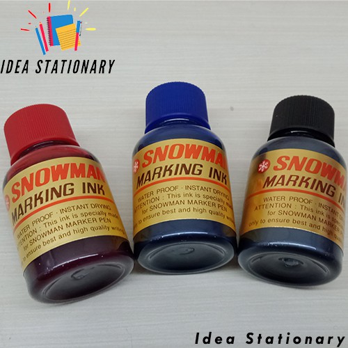 

Refill Tinta Spidol Permanent Snowman INK // Tidak Dapat Dihapus