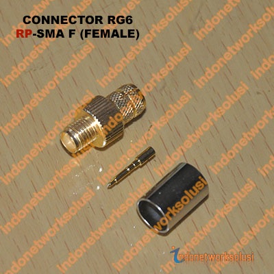 KONEKTOR CONNECTOR RG6 RP-SMA F (FEMALE)