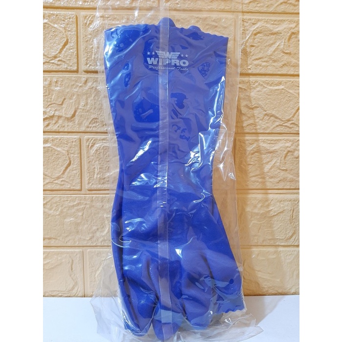 Sarung Tangan Karet PVC Heavy Duty Glove Safety Wipro STP 14 (L)